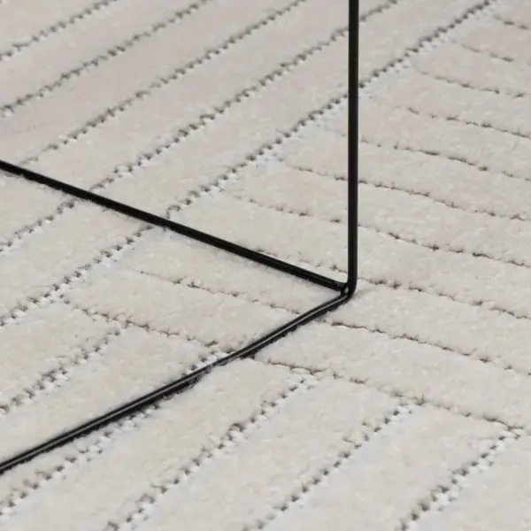 Libisemisvastane kandiline põrandavaip Palmeras, kreemjas, 200 x 200 cm, polüester – 5