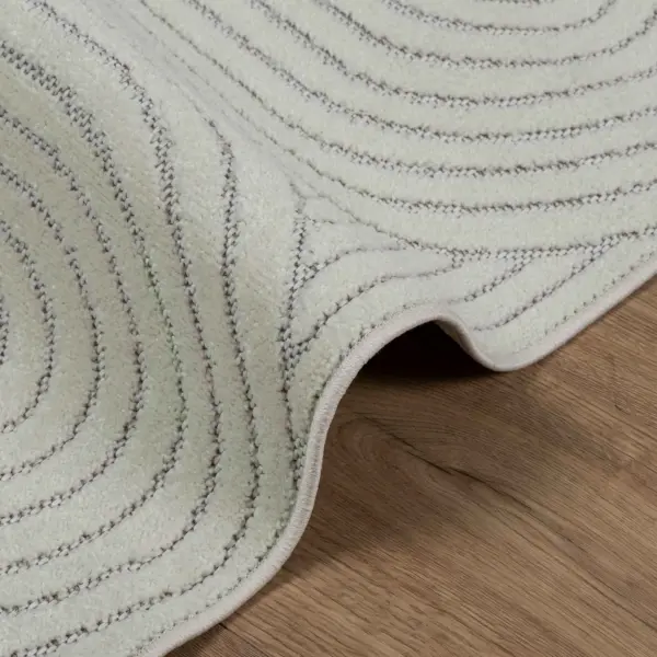 Libisemisvastane kandiline põrandavaip Palmeras, roheline polüester, 120 x 120 cm – 6