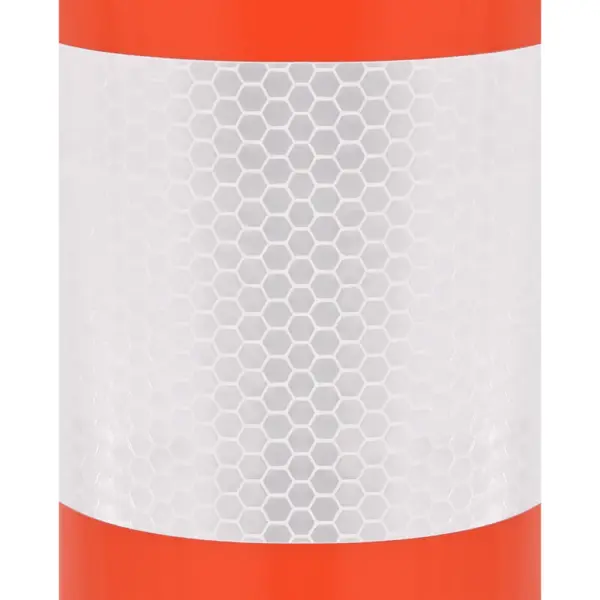 Liikluspostide komplekt ketiga, 10 tk, PE, 75 cm, punane-hõbedane – 7