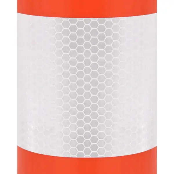 Liiklustähispostid helkurribadega, punane-hõbedane, 10 tk, PE, 75 cm – 4