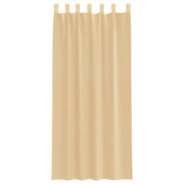 Aasadega voile-kardinad, 2 tk, liivakarva, 140 x 245 cm – 4