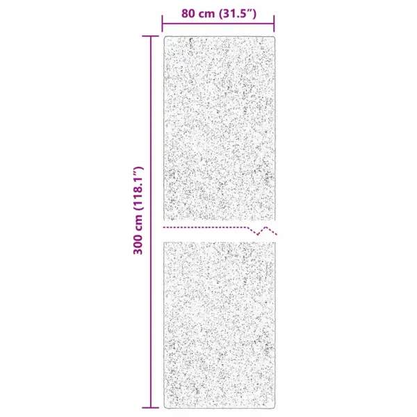 Libisemisvastane alavaip HUARTE koridori ja esiku jaoks, liivakarva polüester, 300 x 80 cm – 10