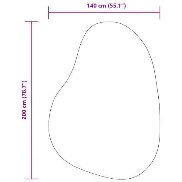 Liivakarva libisemiskindla põhjaga polüester alavaip HUARTE, 140 x 200 cm – 10