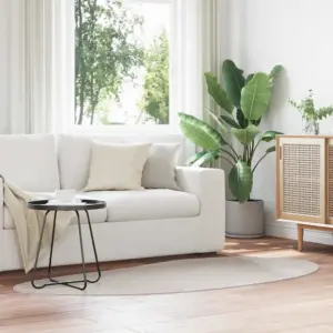 Liivakarva polüester vaip HUARTE, libisemiskindla põhjaga, 100 x 200 cm