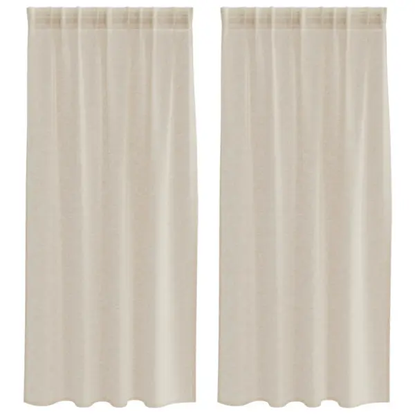 Liivakarva voile-kardinad, 2 tk, polüester, 175 x 140 cm - 2