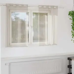 Liivakarva voileekardinad, 2 tk, polüester, 140 x 140 cm