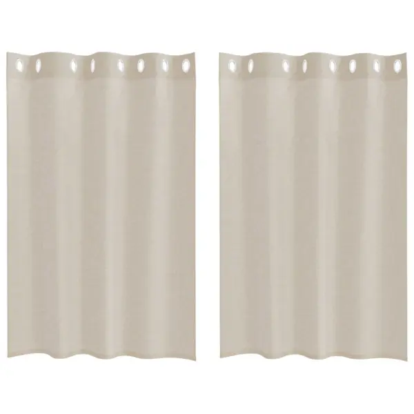 Liivakarva voileekardinad, 2 tk, polüester, 140 x 140 cm – 2