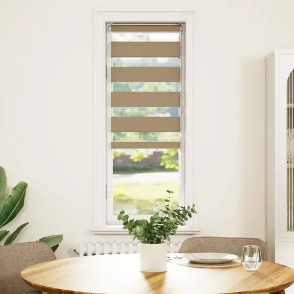 Päev-öö sebraruloo, liivapruun, 40 x 150 cm, polüester, kanga laius 35,9 cm – 2