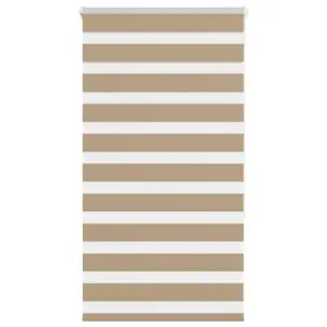 Liivapruun sebra ruloo, 80 x 150 cm, 100% polüester