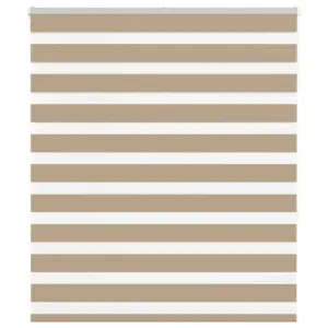 Liivapruun triibuline sebraruloo 130 x 150 cm, kanga laius 125,9 cm, polüester