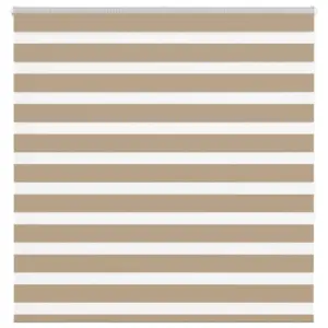 Triibuline sebraruloo liivapruun, 145 x 150 cm, 100% polüester