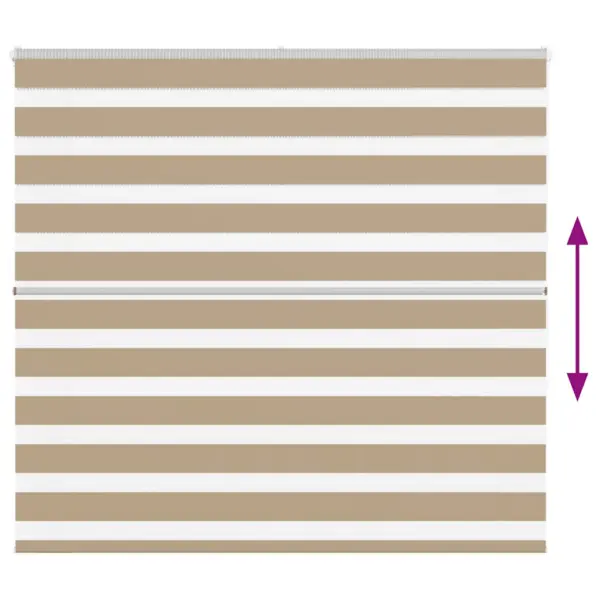 Liivapruun sebraruloo kettimehhanismiga, 155 x 150 cm, 100% polüester – 5