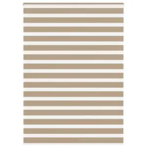 Liivapruun sebraruloo läbipaistvate ja läbipaistmatute ribadega, 165 x 200 cm