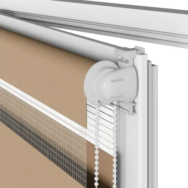 Liivapruun sebraruloo triibulise kangaga, 70 x 150 cm, 100% polüester – 11