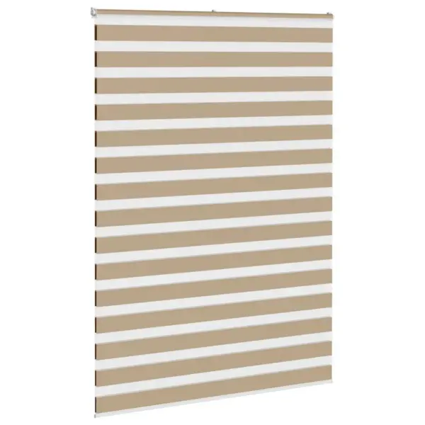 Triibuline zebra-ruloo liivapruun, 160 x 230 cm, 100% polüester, alumiiniumsiiniga – 3