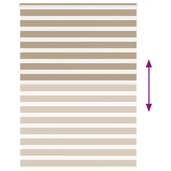 Zebra ruloo privaatsuse ja valguse reguleerimiseks, liivapruun, 165 x 230 cm – 5