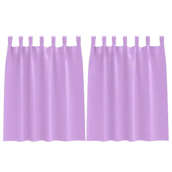 Pimendavad kardinad rõngastega, lilla polüester, 2 tk, 140 x 140 cm – 2