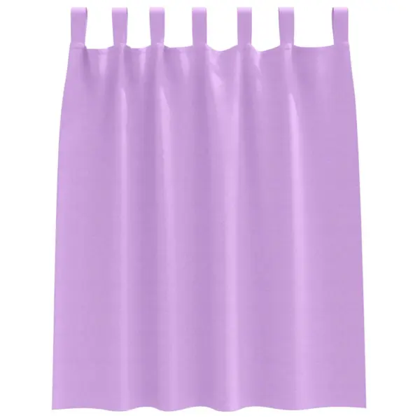 Pimendavad kardinad rõngastega, lilla polüester, 2 tk, 140 x 140 cm – 4