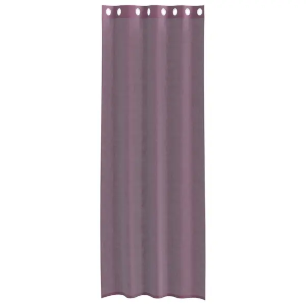 Poolläbipaistvad rõngastihendiga voile-kardinad, 2 tk, lilla, 140 x 300 cm – 4