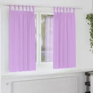 Lillad pimendavad kardinad, 2 tk, polüester, 175 x 140 cm