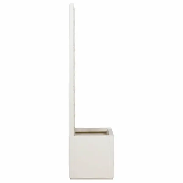 Valge plastist lillekast trelliga, 36 x 36 x 140 cm, 38 L - 5