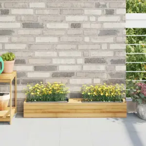 Hallid lillekastid euroalustele, 12 tk, 100% PP, 36 x 13,5 x 9,5 cm