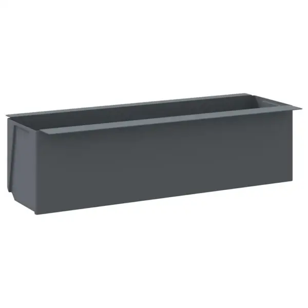 Hallid lillekastid euroalustele, 12 tk, 100% PP, 36 x 13,5 x 9,5 cm - 3