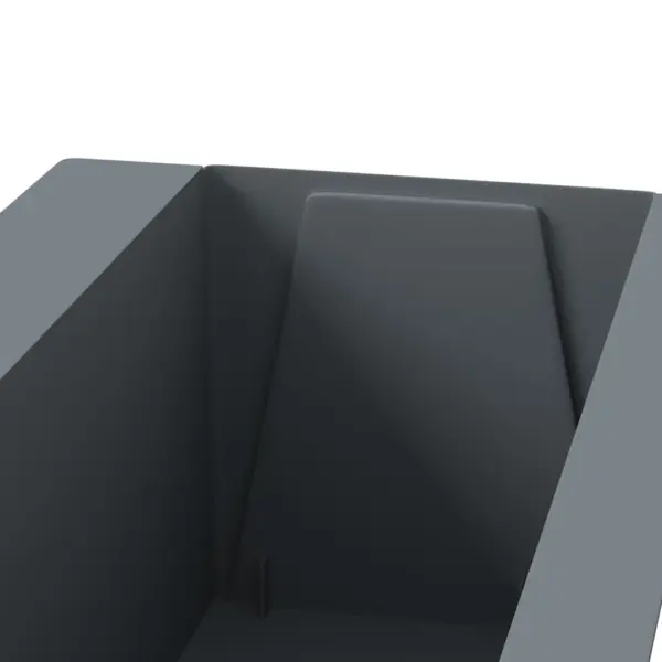 Hallid lillekastid euroalustele, 12 tk, 100% PP, 36 x 13,5 x 9,5 cm - 7