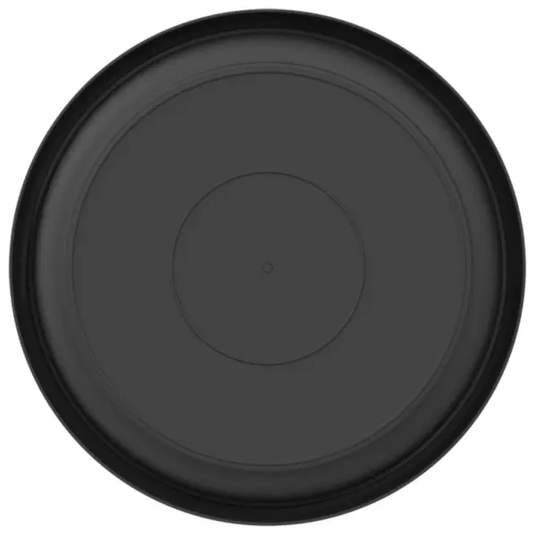 Ümmargune lillepotialus 24 tk, must plastmass, Ø 21,5 x 2,5 cm – 6