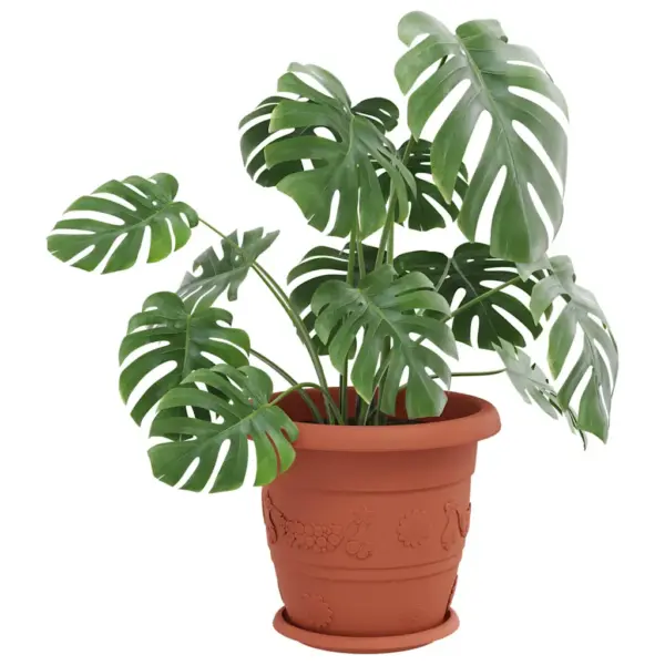 Ümmargused plastist lillepotialused 24 tk, kohviroosa, Ø 23,5 x 2,5 cm – 3