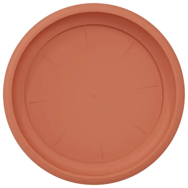 Ümmargused plastist lillepotialused 24 tk, kohviroosa, Ø 23,5 x 2,5 cm – 7
