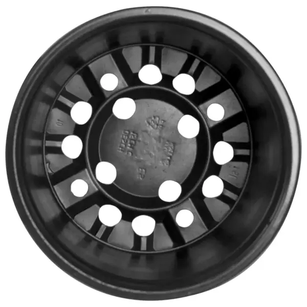 Lillepotid äravooluavadega, 50 tk, must plastmass, Ø 15 x 13 cm – 7