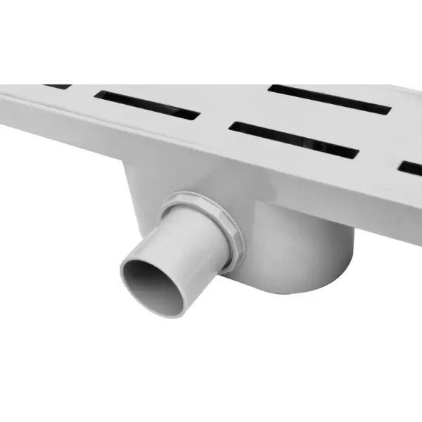 Lineaarne põrandadrenaaž dušile, valge metall, 88 x 8,8 x 8,5 cm – 3
