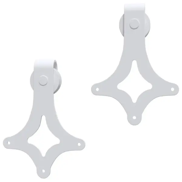 Liugukse tarvikute komplekt, 183 cm siinisüsteem, valge pulbervärvitud teras – 5