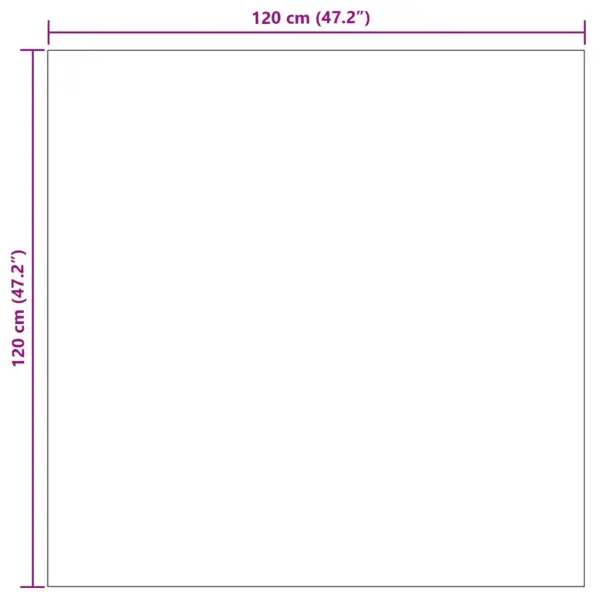 Kandiline libisemisvastane põrandavaip Lugo, pruunikashall polüester, 120 x 120 cm – 8