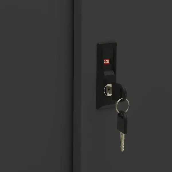 Lükanduksega metallkapp taimekastiga, antratsiithall, 90 x 40 x 113 cm – 9