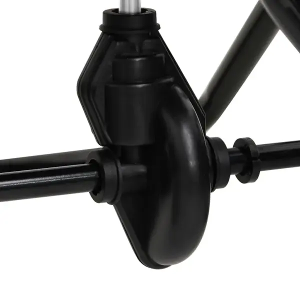 Lükatav soola- ja murulaotur musta PVC hopperi ja terasraamiga, 15 l, 80 x 46 x 75 cm – 6