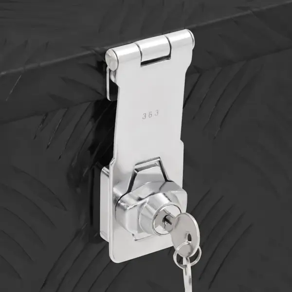 Lukustatav alumiiniumist hoiukast tööriistadele, must, 50 x 15 x 20,5 cm – 8