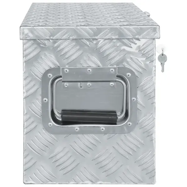 Lukustatav alumiiniumist hoiukast kahe käepidemega, hõbedane, 61,5 x 26,5 x 30 cm – 3