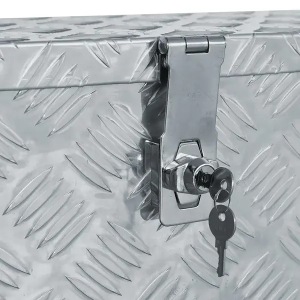 Lukustatav alumiiniumist hoiukast kahe käepidemega, hõbedane, 61,5 x 26,5 x 30 cm – 6