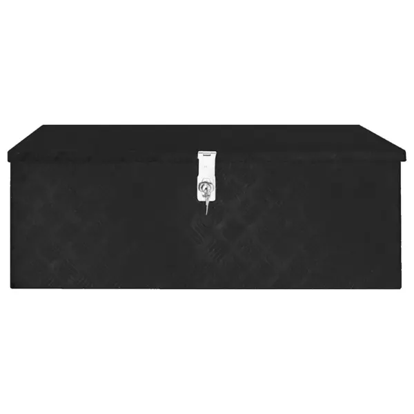 Lukustatav roostekindel alumiiniumist hoiukast, must, 90 x 47 x 33,5 cm – 4
