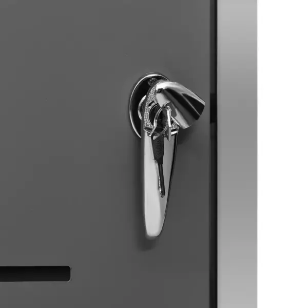 Lukustatav prügikastikuur 1 ratastega prügikastile, antratsiithall tsingitud teras, 69 x 77,5 x 112,5 cm – 11