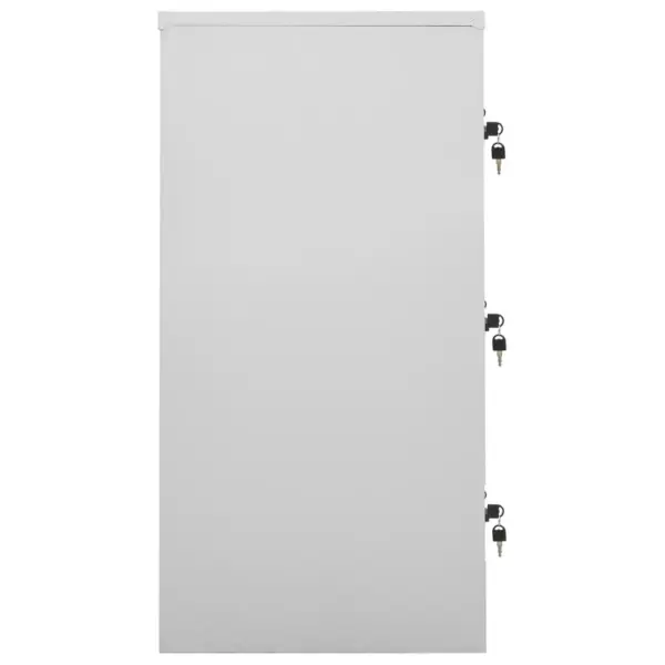 Lukustatavad terashoiukapid 5 tk, 9 uksega, helehall, 90 x 45 x 92,5 cm – 4