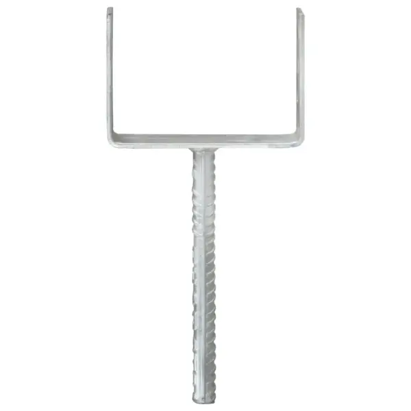 Maavaia ankrud aiapostidele, 6 tk, kuumtsingitud teras, 14 x 6 x 30 cm – 3