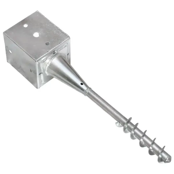 Spiraalotsaga maavaiad aedadele, 2 tk, tsingitud teras, hõbedane, 12 x 12 x 56 cm – 4