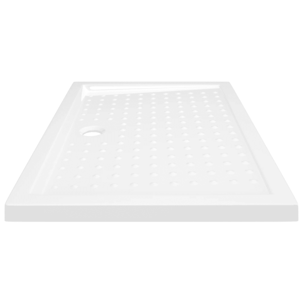 Madal libisemiskindel dušialus täppidega, valge ABS, 70 x 100 x 4 cm – 4