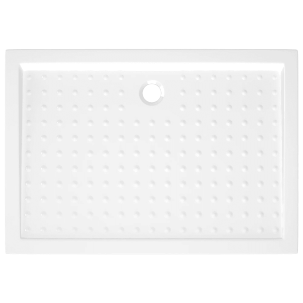 Madal libisemiskindel dušialus täppidega, valge ABS, 70 x 100 x 4 cm – 5