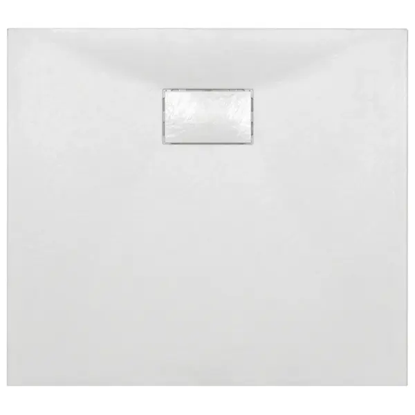 Madala lävega SMC dušialus, kiltkivipinnaga, valge, 90 x 80 cm – 4