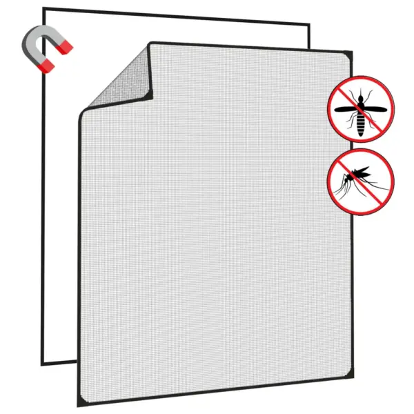 Magnetiga putukavõrk aknale, antratsiithall raam, 120 x 140 cm – 4