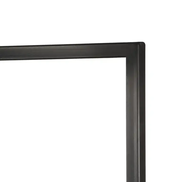 Industriaalstiilis mangopuidust raamaturiiul 4 riiuliga, must terasraam, 160 x 35 x 160 cm – 4